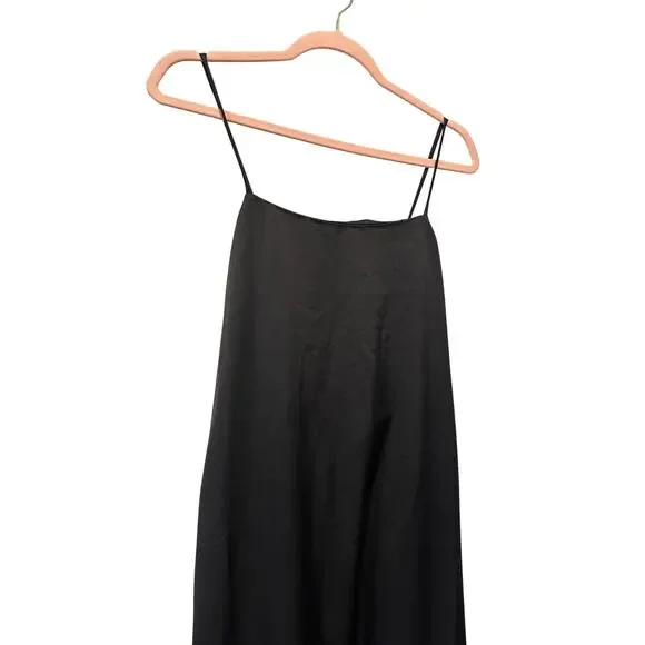 NWT Atoir Size 6 Black Slip Clarice Open Back Maxi Spaghetti Strap Dress LBD - Picture 3 of 10